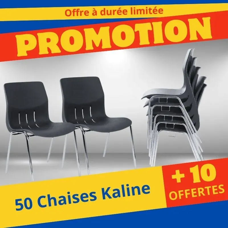 Lot chaise empilable