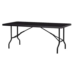 Table pliante polypro noire Table pliante polypro noire