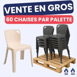 Vente en gros chaise empilable Elena Vente en gros chaise empilable Elena