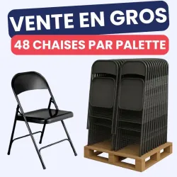 Vente en gros - chaises pliantes en métal Europ