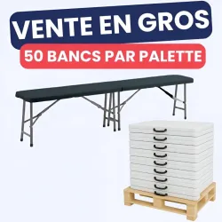 Vente en gros - Banc en polypro pliant Vente en gros - Banc en polypro pliant