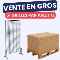 Panneau grille sur pied - vendu à la palette