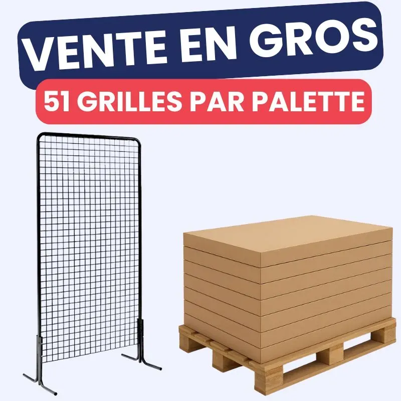 Panneau grille sur pied - vendu à la palette Panneau grille sur pied - vendu à la palette