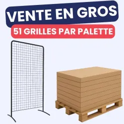 Grille d'expostiion - achat en gros par palette