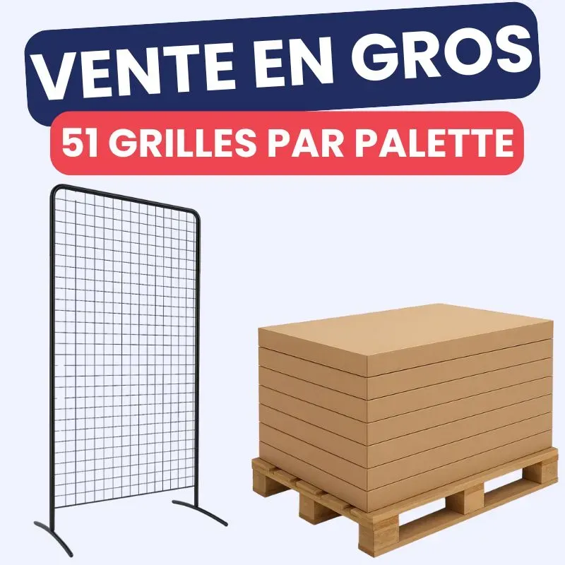 Grille d'expostiion - achat en gros par palette Grille d'expostiion - achat en gros par palette