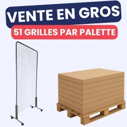 Grille d'expo sur roulette - Achat en gros
