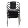 Fauteuil outdoor empilable pour terrasse de bar et restaurant
