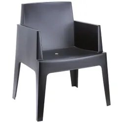 Fauteuil monobloc noir Fauteuil monobloc noir