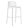 Tabouret pour bar empilable en résille couleur blanc