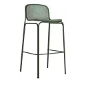 Tabouret de bar en résille vert foncé