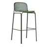 Tabouret de bar en résille vert foncé