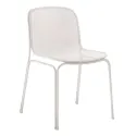 Chaise extérieure empilable en résille blanche