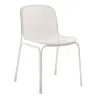 Chaise extérieure empilable en résille blanche