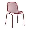 Chaise pour espace extérieur en résille aubergine
