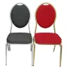 Chaise pour réception 2 versions : noir et argent et rouge et or