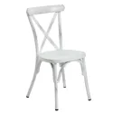 Chaise pour restauration style ancien blanche