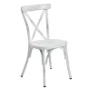 Chaise pour restauration style ancien blanche