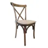 Chaise en bois de chêne avec galette d'assise