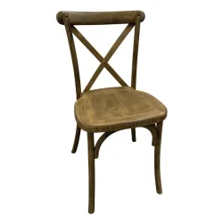 Chaise de réception polypro effet bois vieilli Chaise de réception polypro effet bois vieilli
