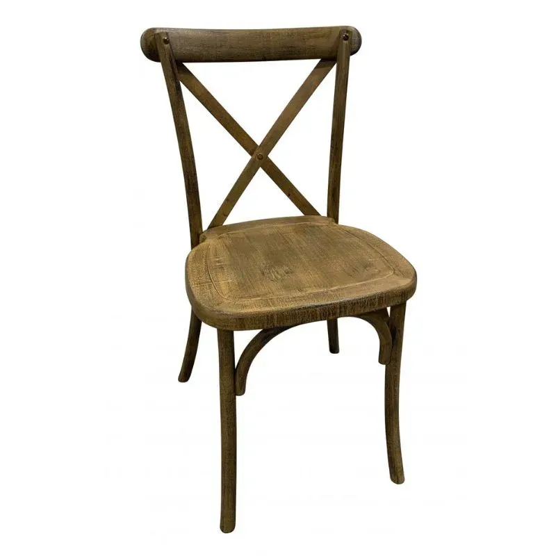 Chaise de réception polypro effet bois vieilli Chaise de réception polypro effet bois vieilli