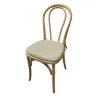 Chaise de réception en bois de hêtre clair avec coussin