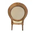 Chaise de réception dossier médaillon vue de dos