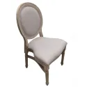 Chaise de réception polypropylène effet bois cérusé