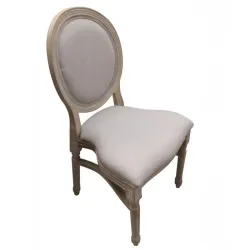 Chaise de réception polypropylène effet bois cérusé Chaise de réception polypropylène effet bois cérusé