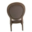 Chaise pour réception en polypro vue de dos