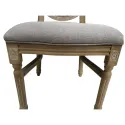 Chaise réception empilable en polypro effet bois cérusé sculpté