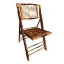 Chaise pliante en bambou