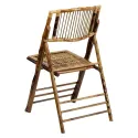Chaise de réception pliante en bambou