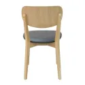 Chaise de restaurant avec coussin vinyle vue arrière