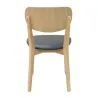 Chaise de restaurant avec coussin vinyle vue arrière