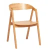 Chaise de restaurant en bois de hêtre naturel