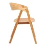 Chaise pour hôtel empilable vue profil