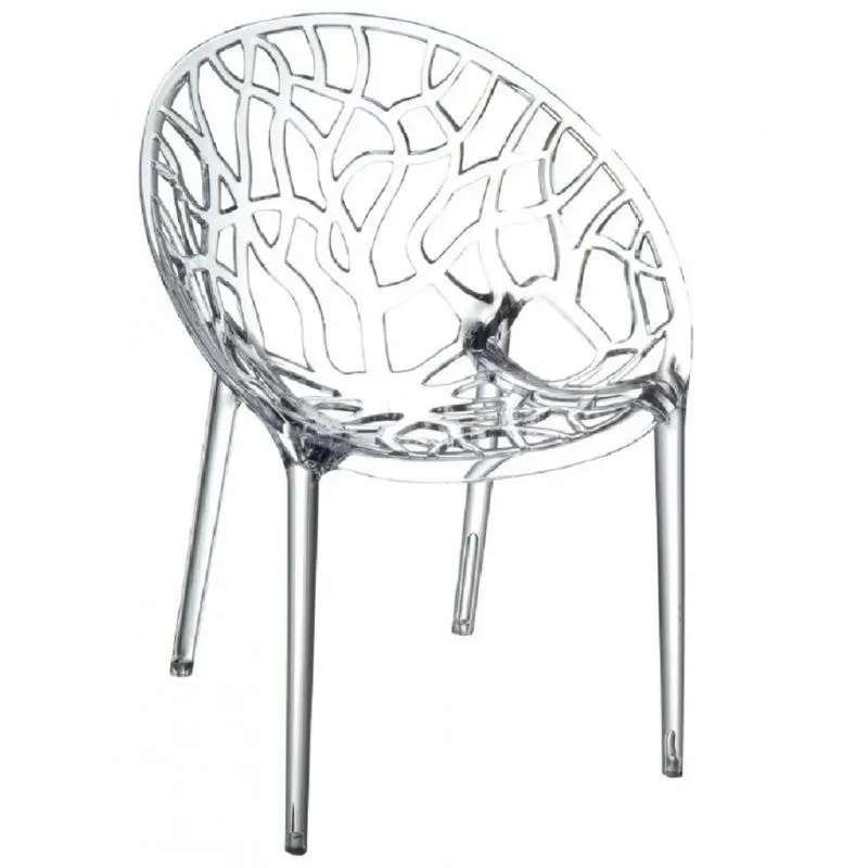 Fauteuil en polycarbonate transparent Fauteuil en polycarbonate transparent
