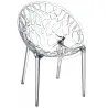 Fauteuil en polycarbonate transparent