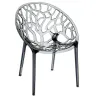 Fauteuil restaurant en polycarbonate noir