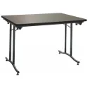 Table rectangle pliante grise