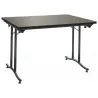 Table rectangle pliante grise