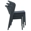 Chaise pour professionnel restauration empilable en pile de 3