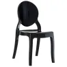 Chaise pour professionnel en polypropylène noir empilable