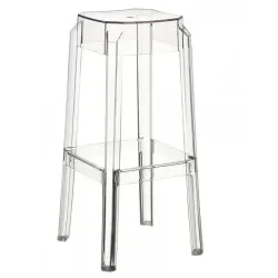 Tabouret de bar en polycarbonate transparent