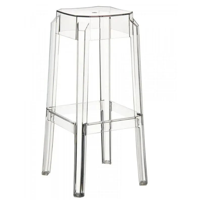 Tabouret de bar en polycarbonate transparent Tabouret de bar en polycarbonate transparent