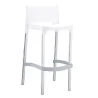 Chaise haute pour bar polypro blanc