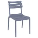 Chaise pour terrasse gris foncé
