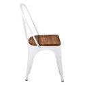Chaise pour professionnel avec assise en bois