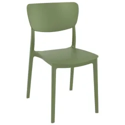Chaise de réception polypro vert olive