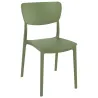 Chaise de réception polypro vert olive